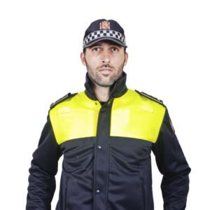 Cazadora Policia Breeze Bicolor Amarillo   Forro