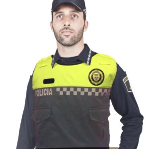Funda Chaleco Bicolor Amarillo Exterior Bolsillos