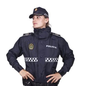 Cazadora Policia Hurricane Noche Damero   Forro AND