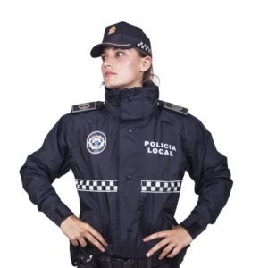 Cazadora Policia Hurricane Noche Damero   Forro VLC