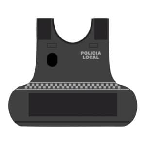 Funda Chaleco Antibalas con Damero