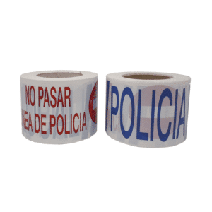 Cinta de Policía Local blanca 200m