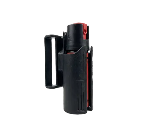 Funda de seguridad para spray de defensa policial realizada polímero de Akar | Equipamiento Táctico | Satara