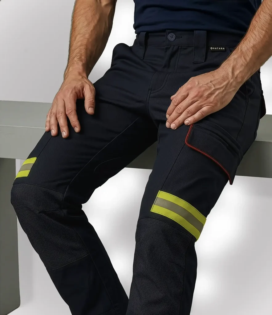 Detalle de rodilleras y ergonomía del pantalón de intervención | Serie Ignis | Satara