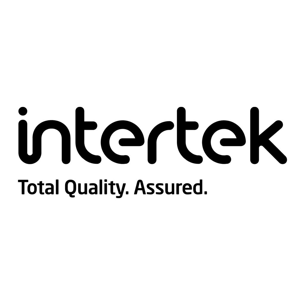Laboratorio Textil Intertek Logotipo Blanco y Negro | Satara